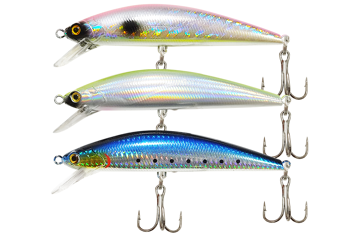 オルルド釣具 ヘビーシンキングミノーC 60g 15cm 3色セット ミノー