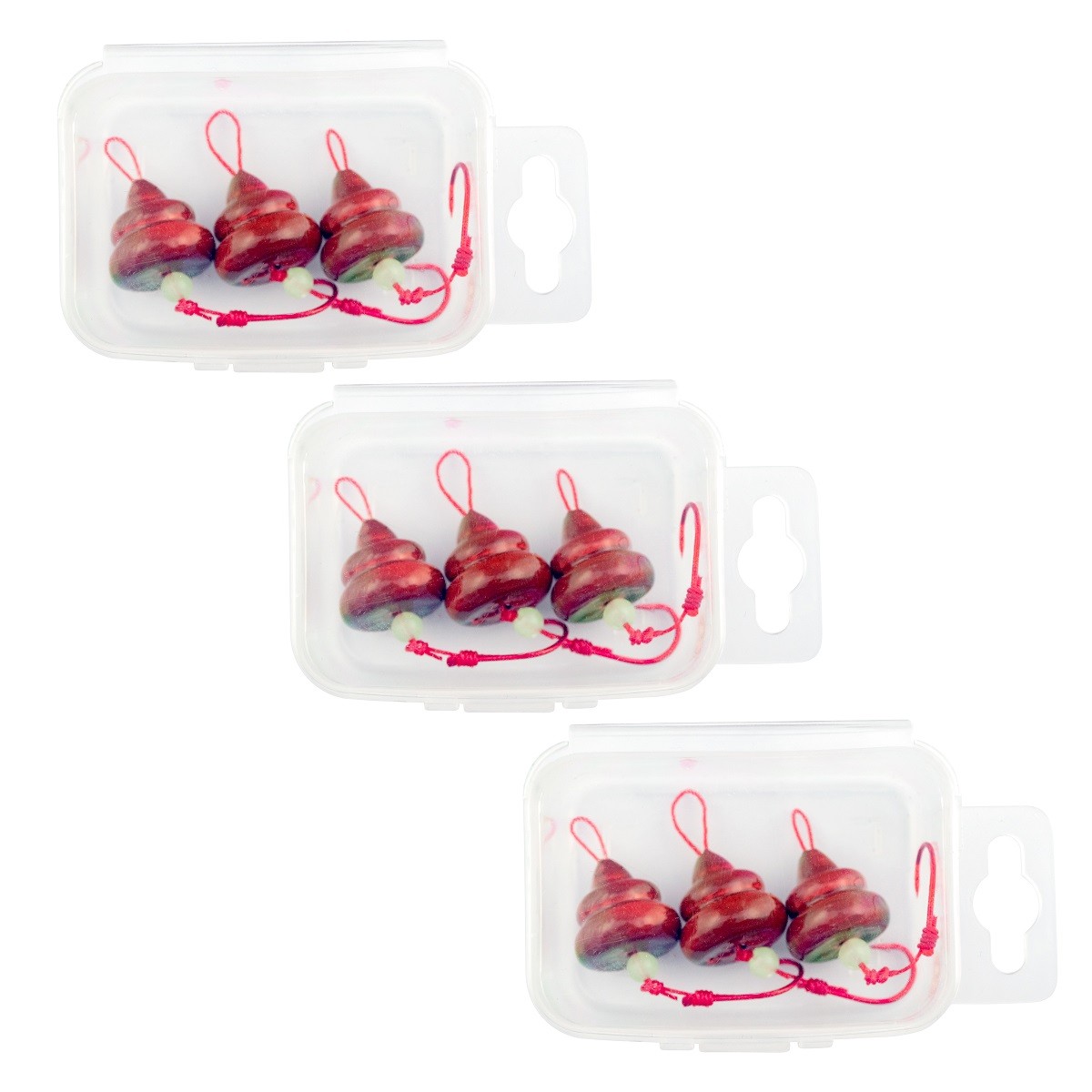 オルルド釣具 ブラクリ 仕掛け うんち型 3号 9個入り ケース付き うん