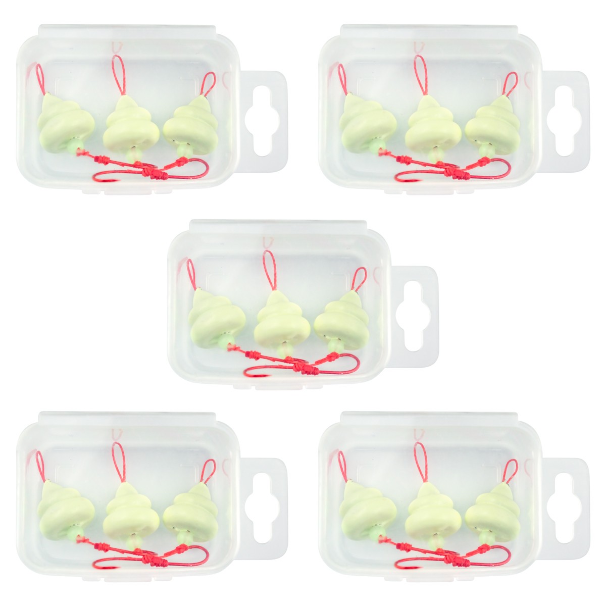 オルルド釣具 ブラクリ 仕掛け うんち型 3号 15個入り ケース付き うん