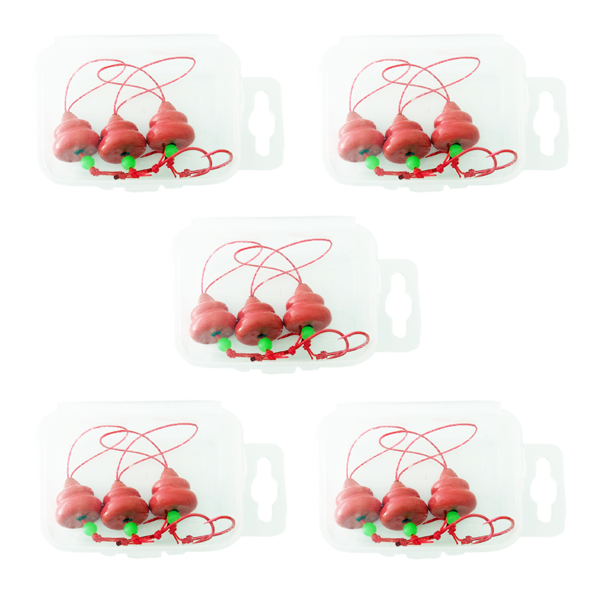 オルルド釣具 ブラクリ 仕掛け うんち型 3号 15個入り ケース付き うん