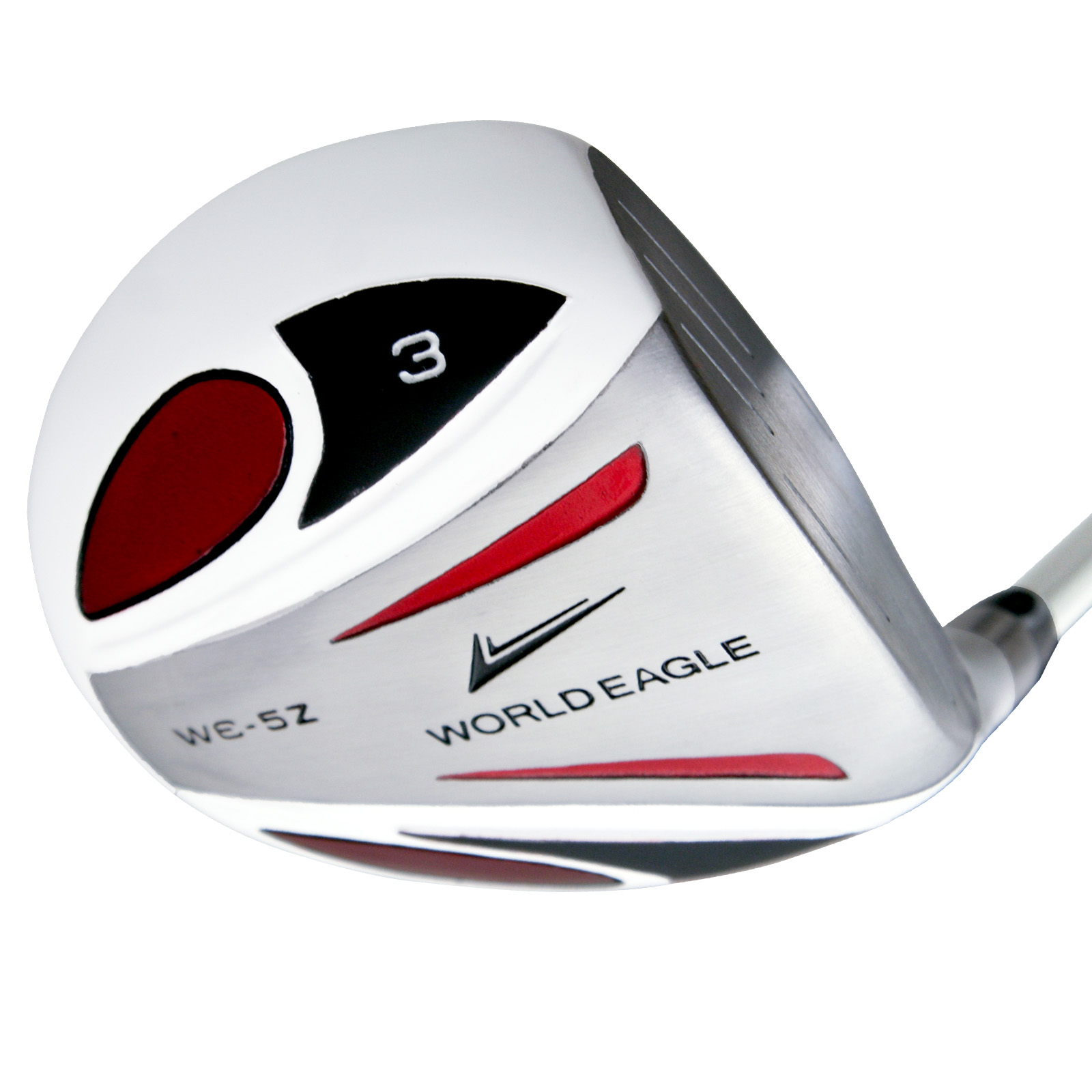 フェアウェイウッド ゴルフクラブ ワールドイーグル WE-5Z ホワイト 3w メンズ ヘッドカバー付 FW3番 右用 初心者 新品 爆買