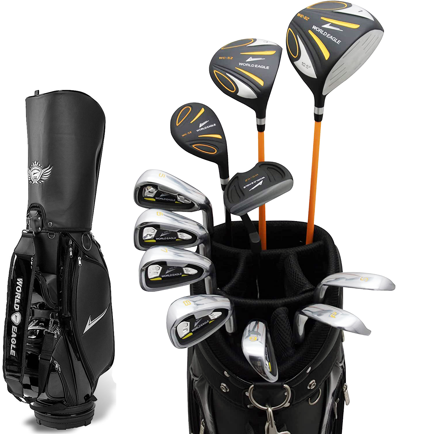 WE-5Z-BLACK CBXカートバック 14点ゴルフクラブセット 右利き用 選べるバッグ ゴルフ用品 ワールドイーグル : 33746-33789  : ワールドゴルフ - 通販 - Yahoo!ショッピング