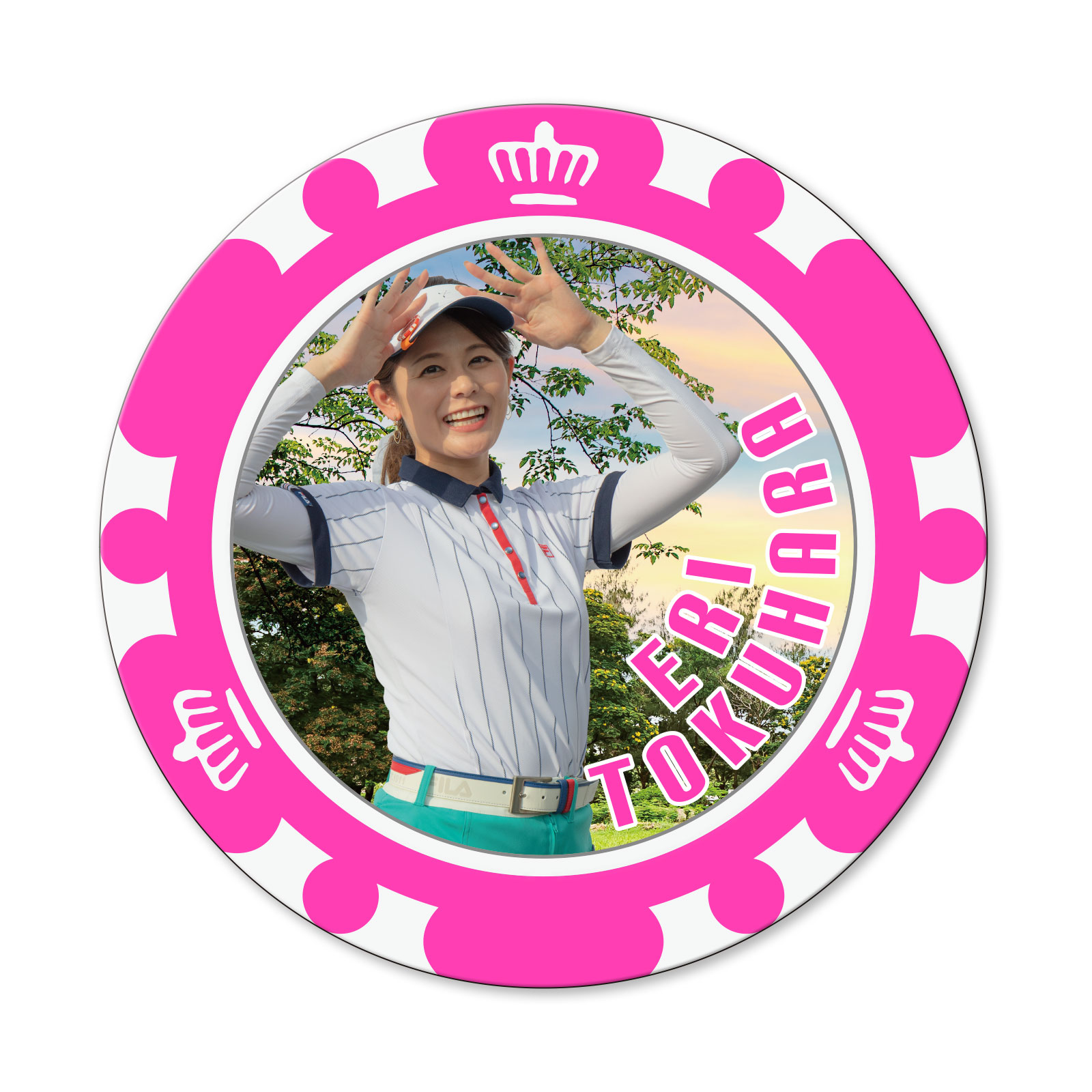 【新品】THE RIVIERA COUNTRY CLUB 希少マーカー３個　希少 WORLD EAGLE 当店限定 ゴルフマーカー！徳原 恵梨 カジノチップ