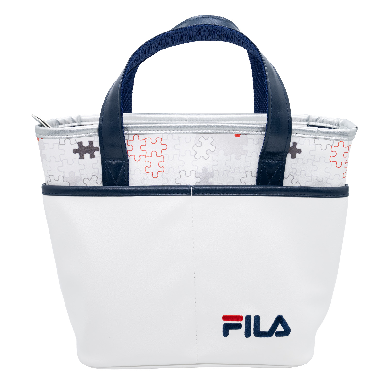 FILA GOLF ジグソー柄 ミニトートバッグ FL-JZMT-X : ワールド
