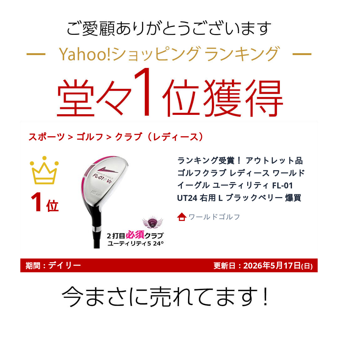 WORLD EAGLE ランキング受賞！ アウトレット品 ゴルフクラブ