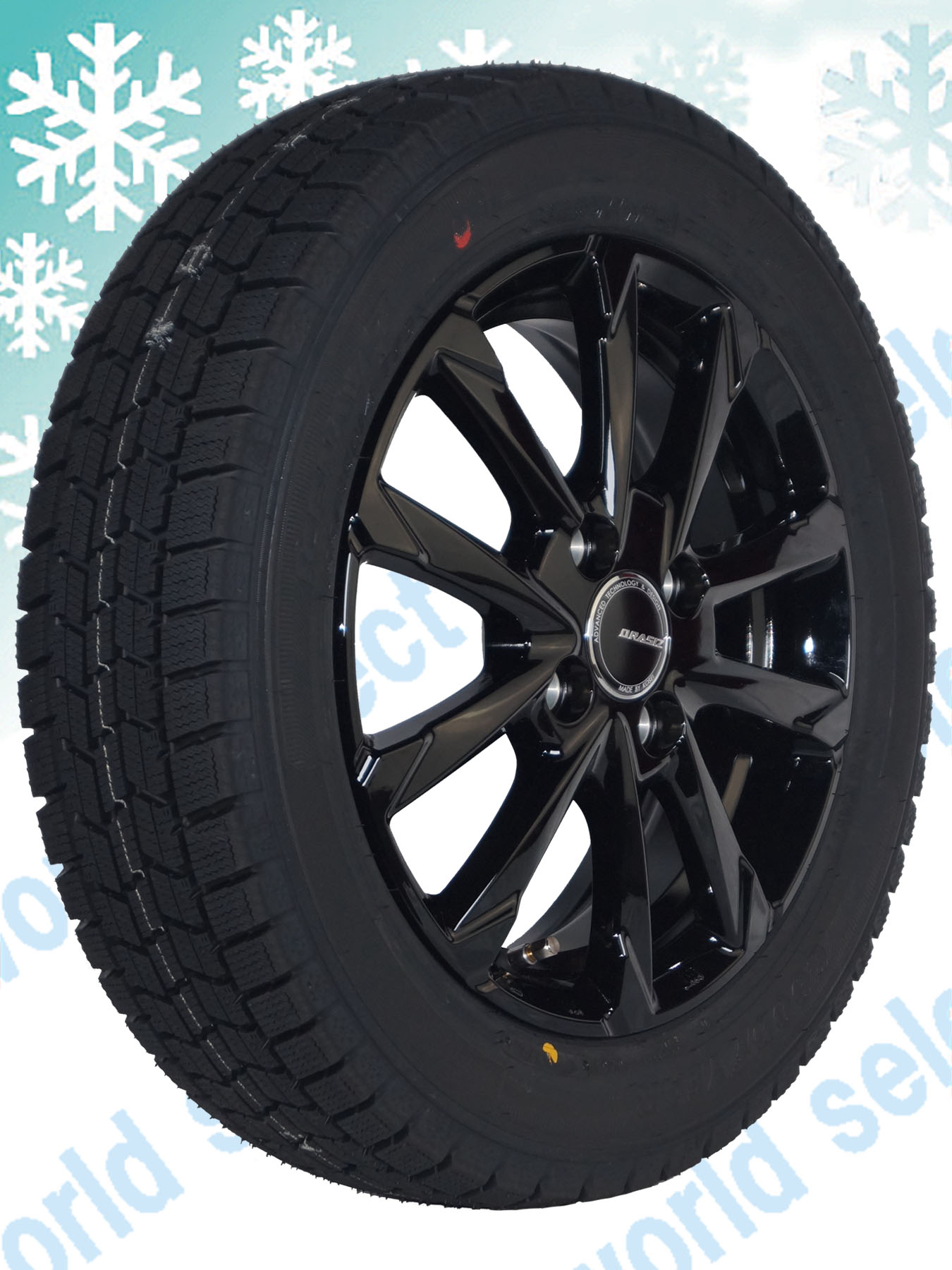 4本セット スタッドレスタイヤ グッドイヤー ICE NAVI 7 155/65R14