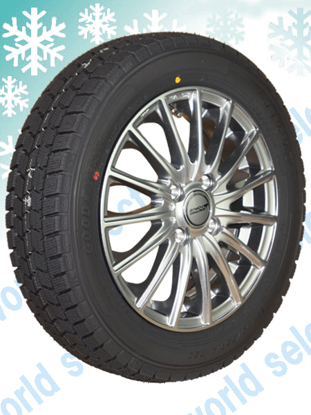 4本セット スタッドレスタイヤ グッドイヤー ICE NAVI 7 155/65R14 アルミホイールセット RF-S15 14×4.5J +45 4穴 PCD100 新品 冬 送料無料｜worldselect-t2｜02