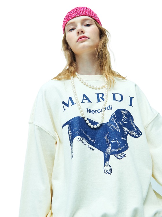 Mardi Mercredi マルディメクルディ 日本 レディース メンズ トレーナー スウェット SWEATSHIRT SIMPLY