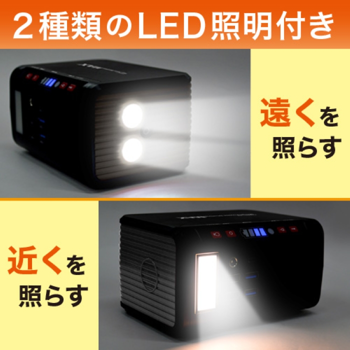 2種類のLED照明付き