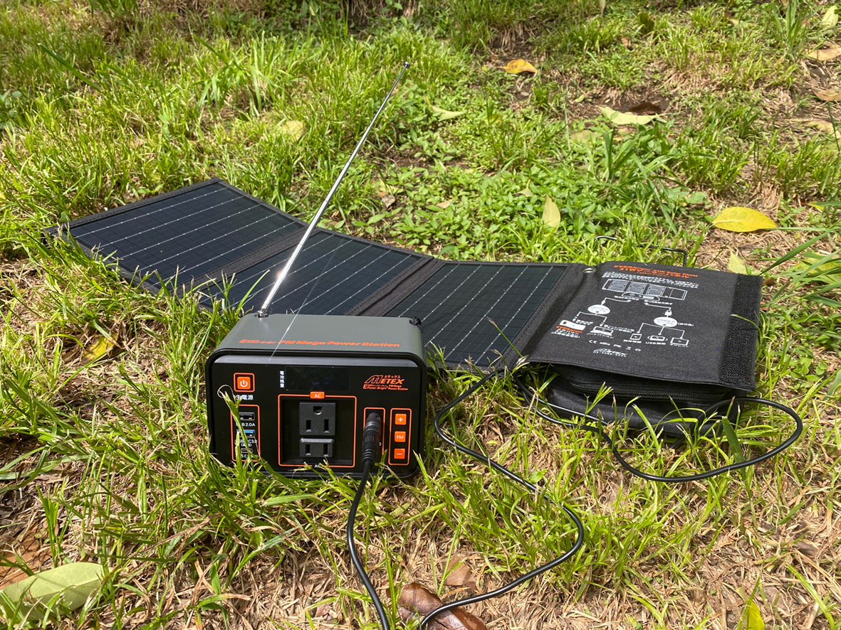ソーラーパネル 屋外 エコ充電 繰り返し