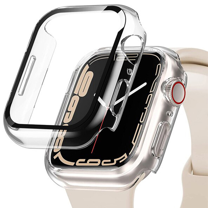 アップルウォッチ カバー apple watch アップルウォッチカバー ケース 8 se 45mm 44mm 全面保護 9Hガラス 生活防水 アップルウォッチse｜worldwatch｜03