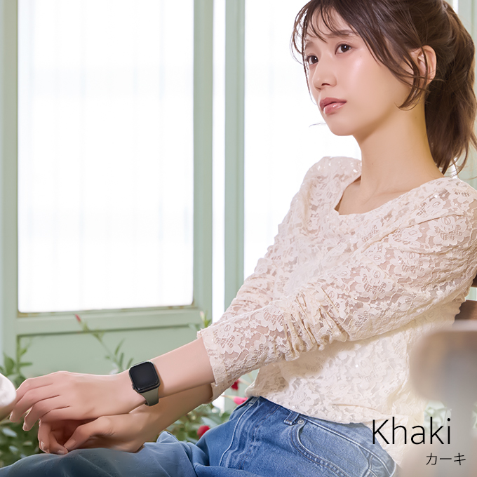 アップルウォッチ バンド apple watch ベルト シリコン ラバー 40mm 41mm 42mm11 10 9  se おしゃれ かわいい スリム | Apple Watch | 06