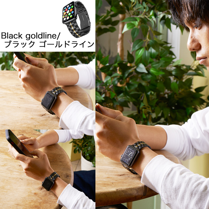 アップルウォッチ バンド apple watch ベルト ステンレス 女性 おしゃれ 44mm applewatch 9 8 se ステンレス 軽量 メンズ 45mm 40mm