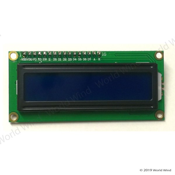 LCD キャラクタディスプレイモジュール I2C 16×2行 バックライト付き 1602 簡易説明書付き