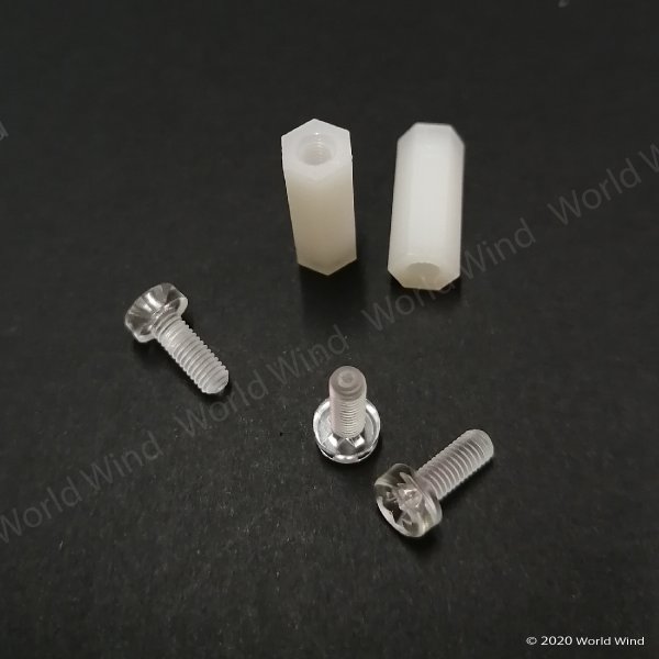 プラスチック 六角スペーサー M3 L15 8組 : World Wind - 通販 - Yahoo