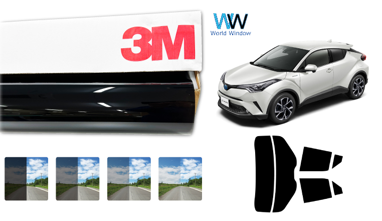 遮熱 スモークフィルム 3M スリーエム セラミックIM C-HR(※マイナーチェンジ前※) (ZYX10/NGX10/NGX50) カット済みカーフィルム | Smork