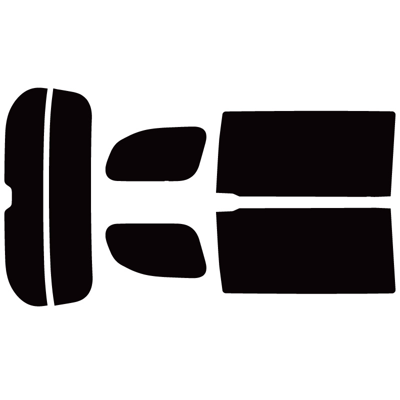 カーフィルム カット済み 車種別 スモーク レクサス LM (TAWH15W) リアセット | Smork | 01