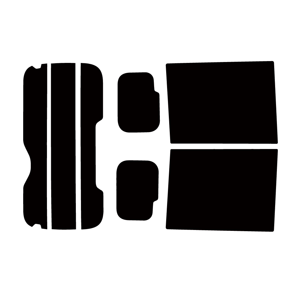 カーフィルム カット済み 車種別 スモーク ミツビシ デリカミニ (BA1A/2A/5A/6A) リアセット | Smork | 01