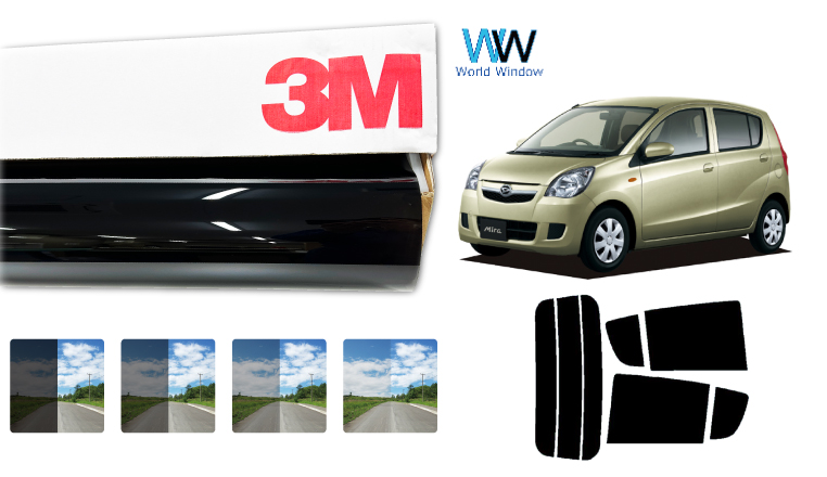 Smork 遮熱 スモークフィルム 3M スリーエム セラミックIM ミラ 5ドア