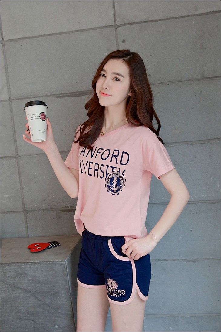 パジャマ レディース 2点セット 夏 半袖 半ズボン ルームウェア 上下セット 韓国風パジャマ 女性 可愛い セットアップ 部屋着 寝巻き おしゃれ 春 秋 F-809 |  | 01