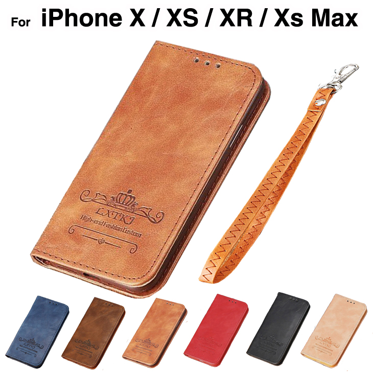 スマホケース iPhoneXR ケース iPhoneX iPhonexs max ケース 手帳型 iPhone xr アイフォンXS ケース アイフォン XR XS MAX ケース おしゃれ レザー L-194-5