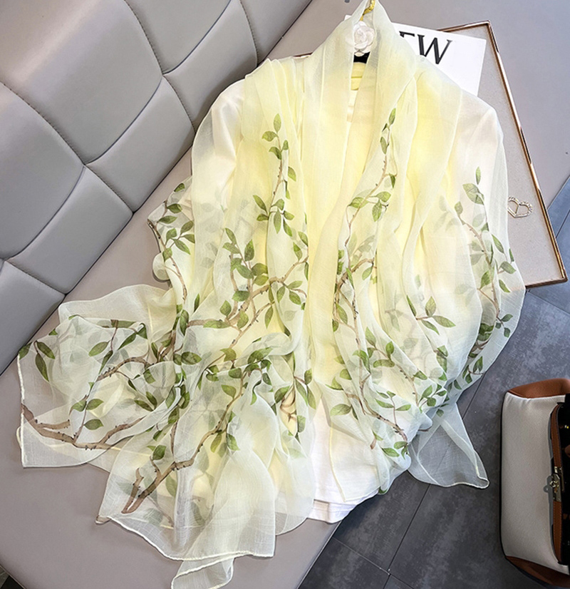 ストール 大判 花柄 ストール レディース フラワー マフラー 大判ストール 結婚式用 ショール スカーフ 花 柄 肩掛け 春物 ストール 秋 冬 防寒対策 W-718 |  | 04