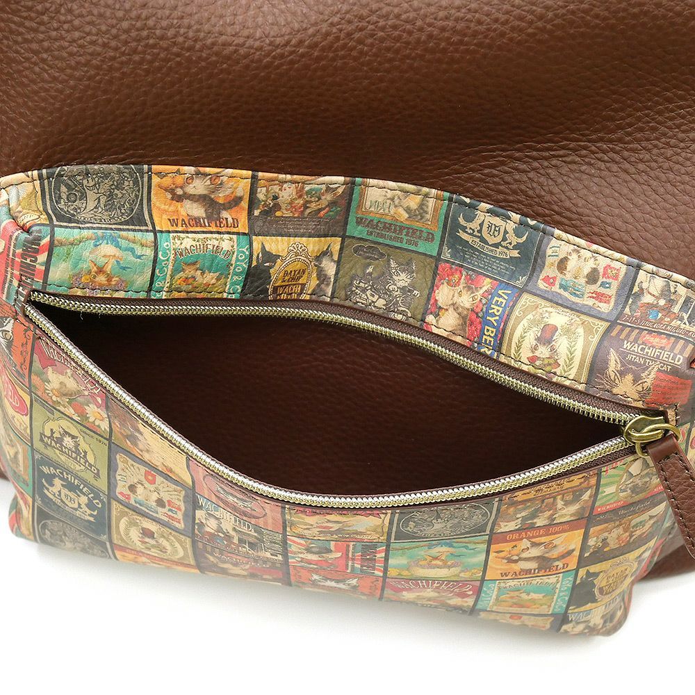 わちふぃーるど（WachiField） レトロアートレザー2WAYバッグ わち