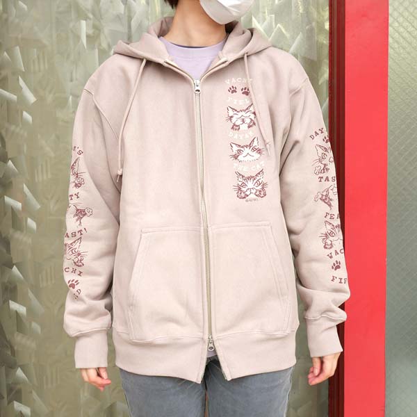 わちふぃーるど（WachiField） フルジップパーカー L D's 灰桜 : わ