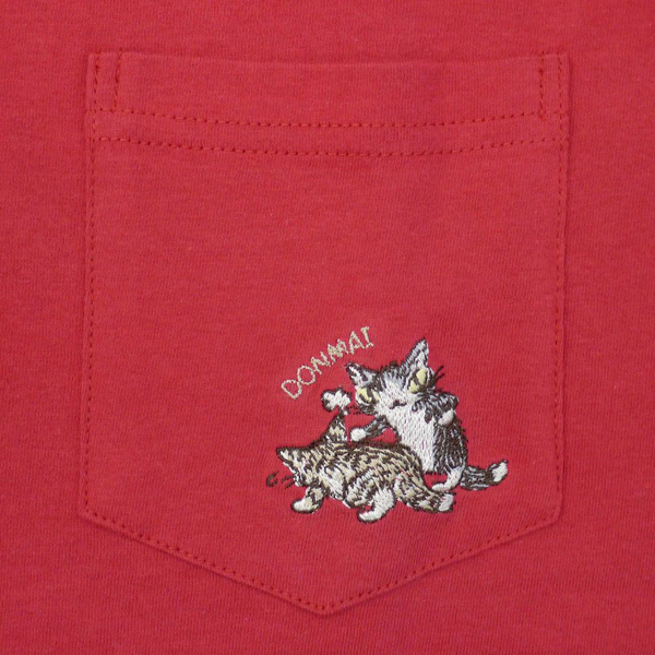 ダヤンGoods・ポケ付プレーンＴ　Ｌ　どんまい　深赤【完売しだい終了】 ポケ付プレーンT L どんまい 深赤 : わちふぃーるど Yahoo!店