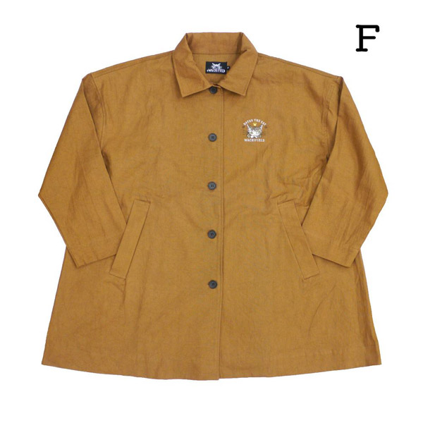 わちふぃーるど（WachiField） 布帛コート F ロゴ BR : わちふぃー