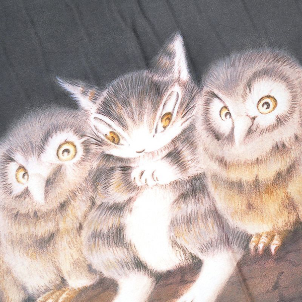 アート玄関マット ふくろう裁判 わちふぃーるど ダヤン : わちふぃーる