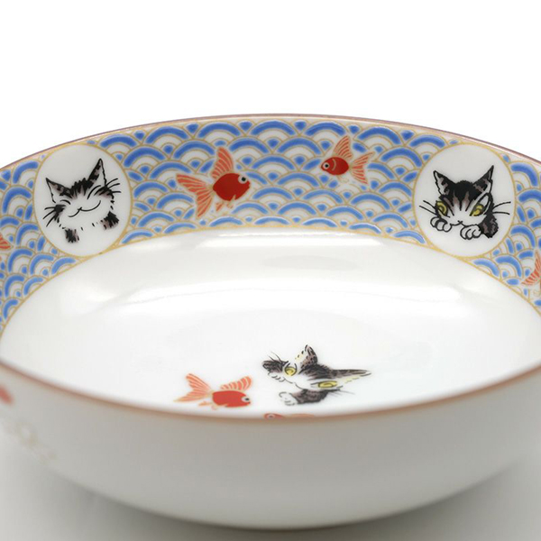 九谷焼4号鉢 金魚 わちふぃーるど ダヤン : わちふぃーるど Yahoo!店