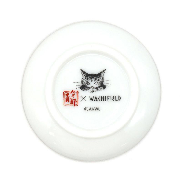 九谷焼姫皿とお香セット アルス わちふぃーるど ダヤン ねこ : わちふ