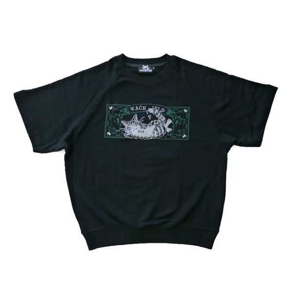 ラグランリラックス7分袖　Ｆ　傘　黒　 わちふぃーるど ダヤン Tシャツ ラグランリラックス7分袖 F 傘 黒 わちふぃーるど ダヤン T