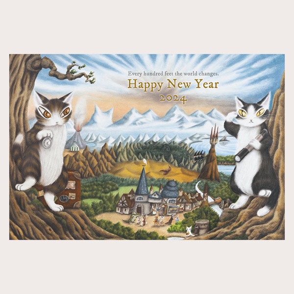 年賀状 2024 20枚入り 私製 印刷済み デザイナーズ 猫 人気‼️年賀状 2024 20枚入り 私製 印刷済み デザイナーズ Amazon