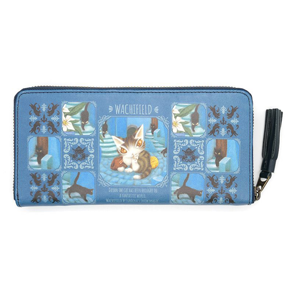 わちふぃーるど（WachiField） 青い街ラウンド財布 ダヤン 財布 : わち