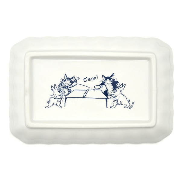 焼き物皿 猫獣戯画 わちふぃーるど ダヤン ネコグッズ : わちふぃーる