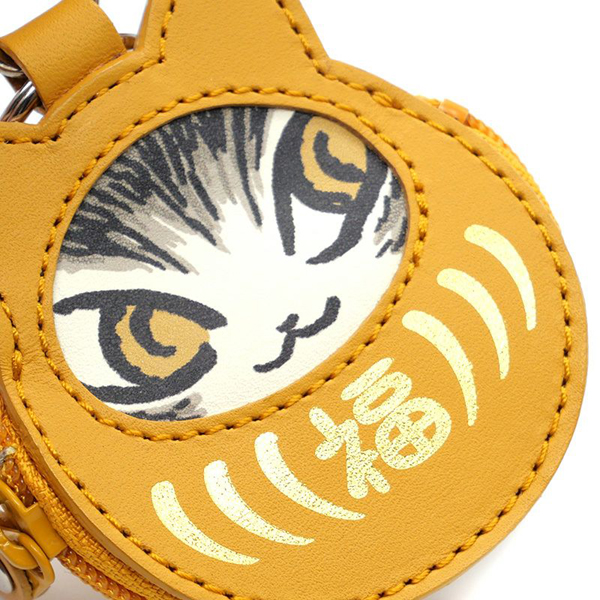 ダヤン　猫だるま　貯金箱（赤・金）　新品未開封　わちふぃーるど 鸛《レア》わちふぃーるど 猫だるまダヤン 貯金箱 ゴールド＆レッド 共