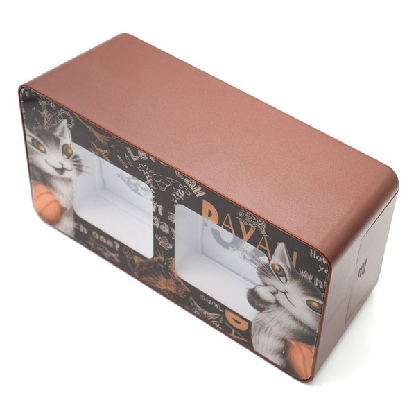 パタパタクロック ねどこ・茶 わちふぃーるど ダヤン ネコ : わちふぃ