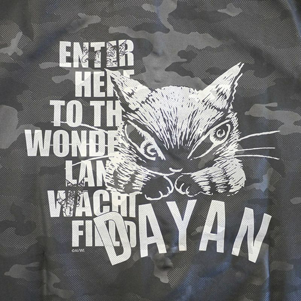 マイクロTWブルゾン F ロゴ 黒系 わちふぃーるど ダヤン ネコ