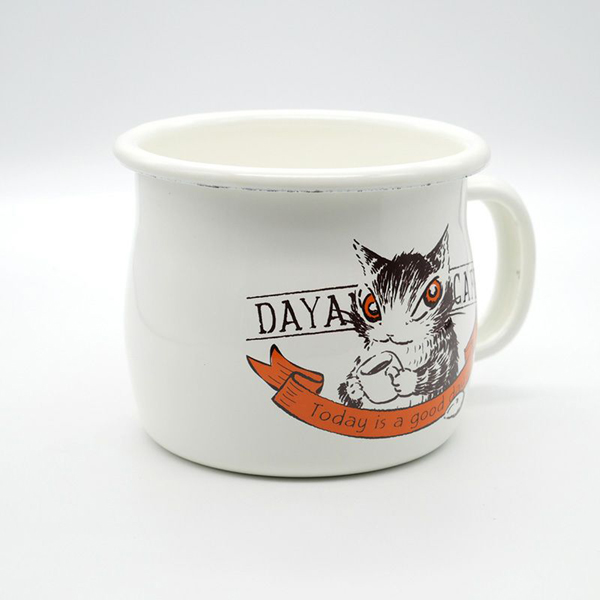 ホーローマグ カフェ わちふぃーるど ダヤン ネコグッズ : わちふぃー