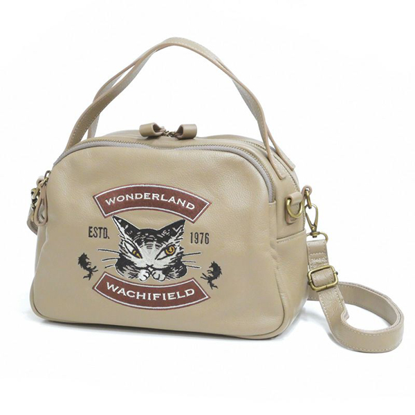 わちふぃーるど（WachiField） レザー刺繍ボストンショルダー わちふぃ