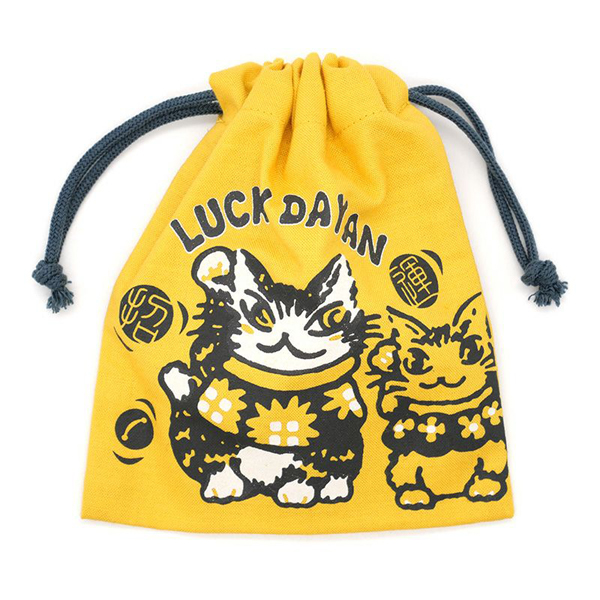 わちふぃーるど（WachiField） いつでも招運巾着 ダヤン・黄 わちふぃ
