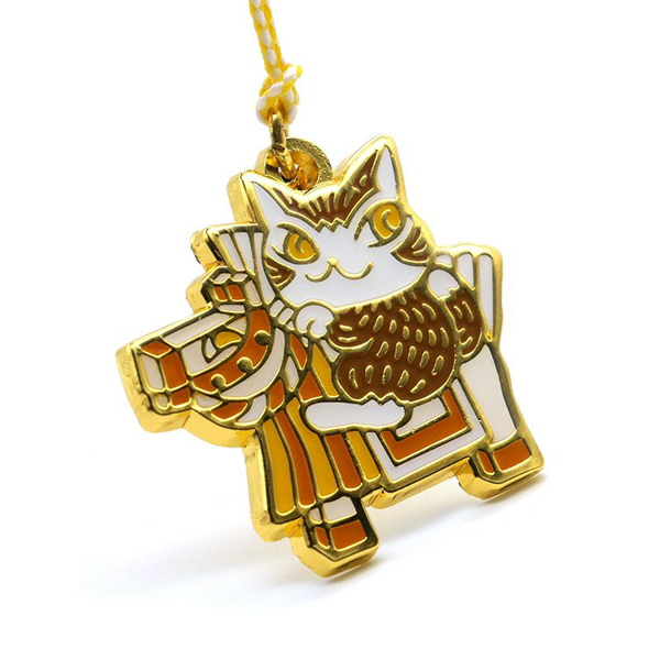 在銘極上すわり猫根付　20g 東Y7-0917⭐︎2Fタルチ わちふぃーるど（WachiField） 干支午ダヤン根付 黄 わちふぃーるど