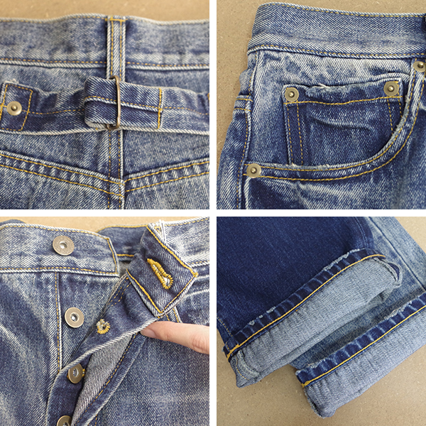 デニムパンツ サルエルパンツ オシャレ 青 紺 オフホワイト |  | 07