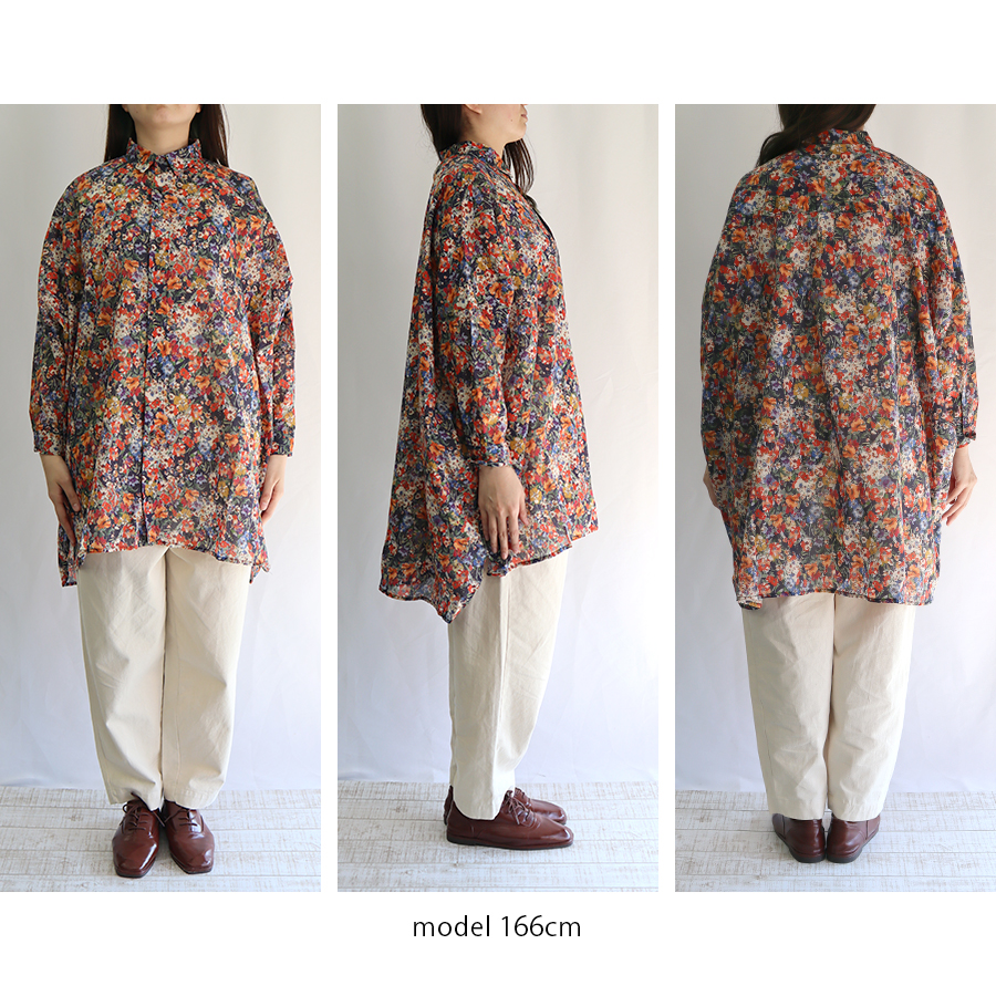 フラワープリントオーバーシャツ【ICHI　イチ】 |  | 09