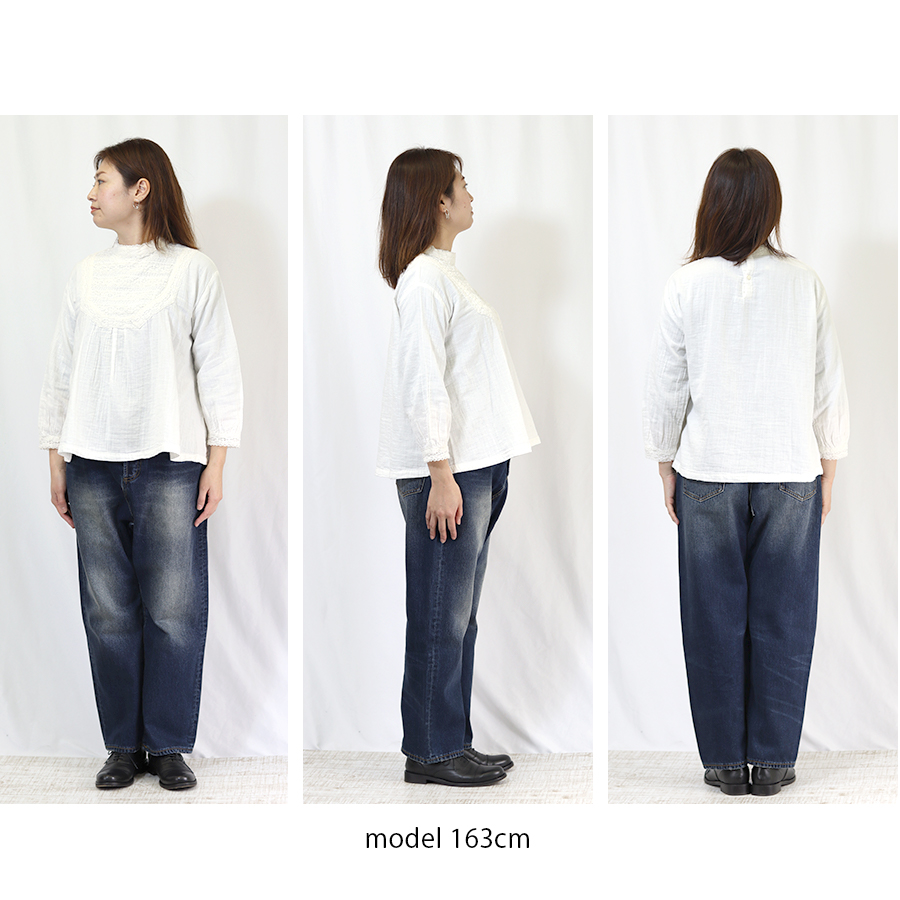 Fanaka ダブルガーゼアンティーク風ブラウス |  | 08