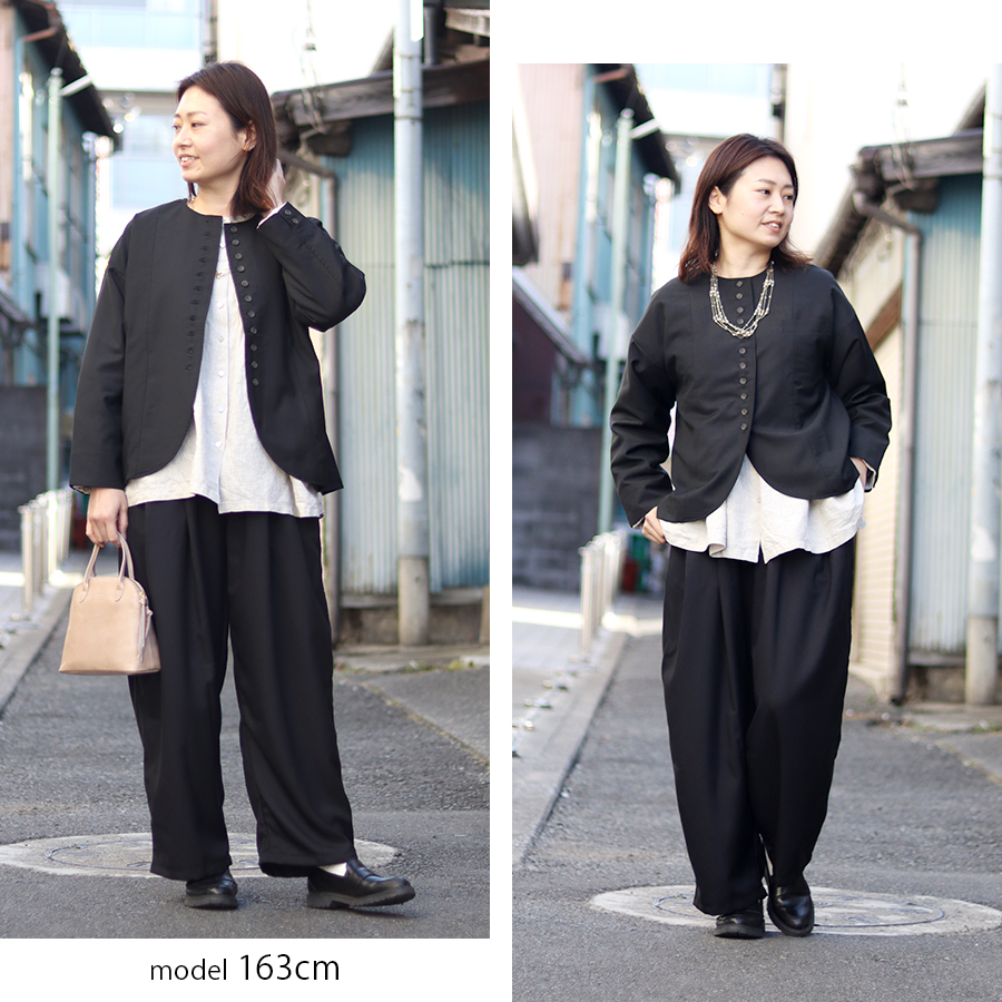 ワイドタックパンツ／きれいめとろみパンツ【ICHI／イチ】 |  | 08