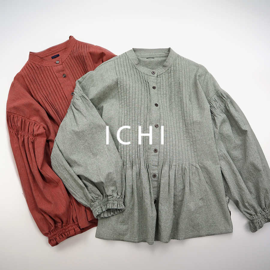 綿麻ピンタックブラウス【ICHI】 : W Pocket - 通販 - Yahoo!ショッピング