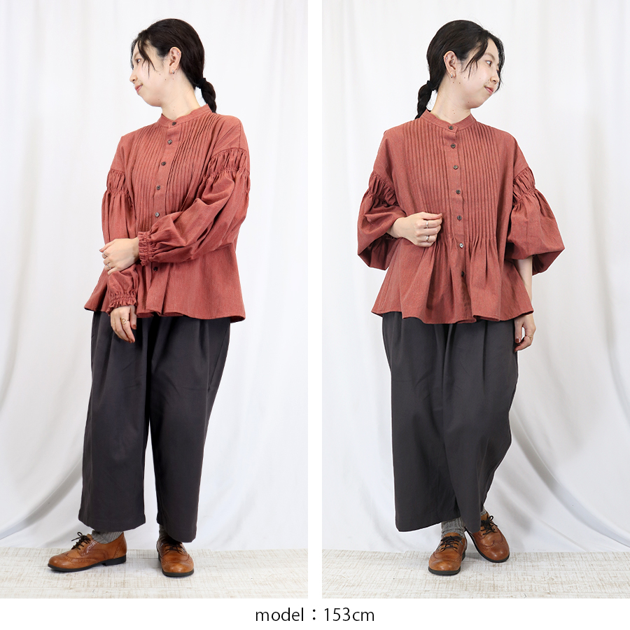 綿麻ピンタックブラウス【ICHI】 : W Pocket - 通販 - Yahoo!ショッピング